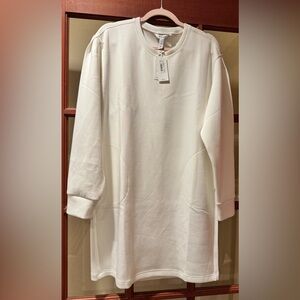 NWT SPANX AirEssentials® White Crewneck Dress Size Large
